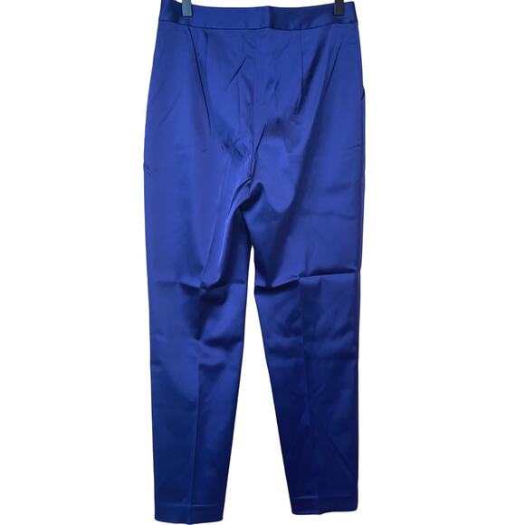 NWT L'AGENCE Suiting Trousers 2 Deep Cobalt Blue Pants Academia Cocktail Office - Picture 2 of 6